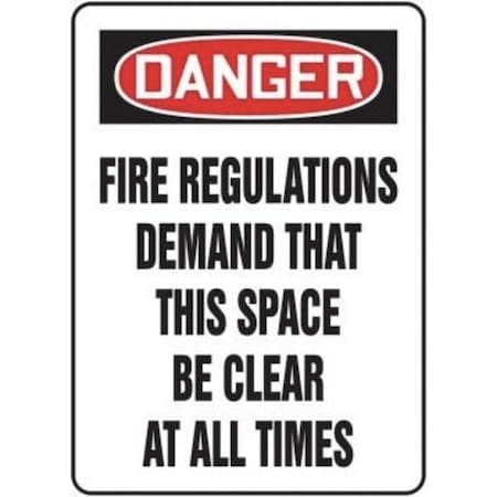 Accuform SAFETY SIGN 10 in  X 14 in  ADHESIVE VINYL MEXG557VS